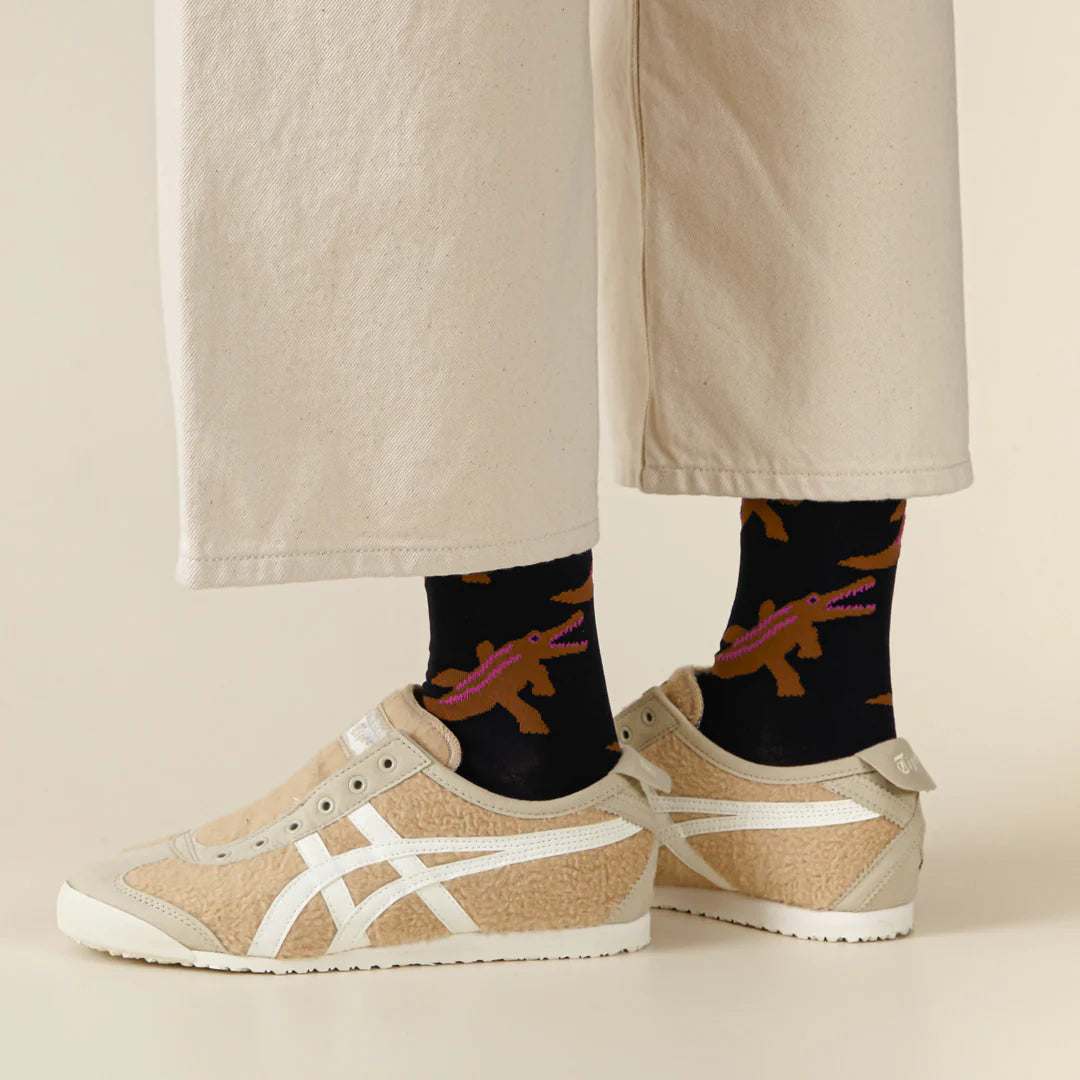 Crocodile Socks - Black