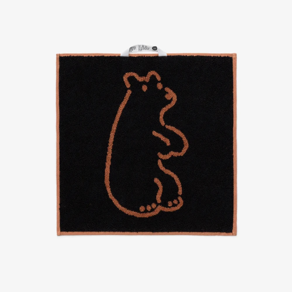 Huggy Bear Hand Towel - Brick