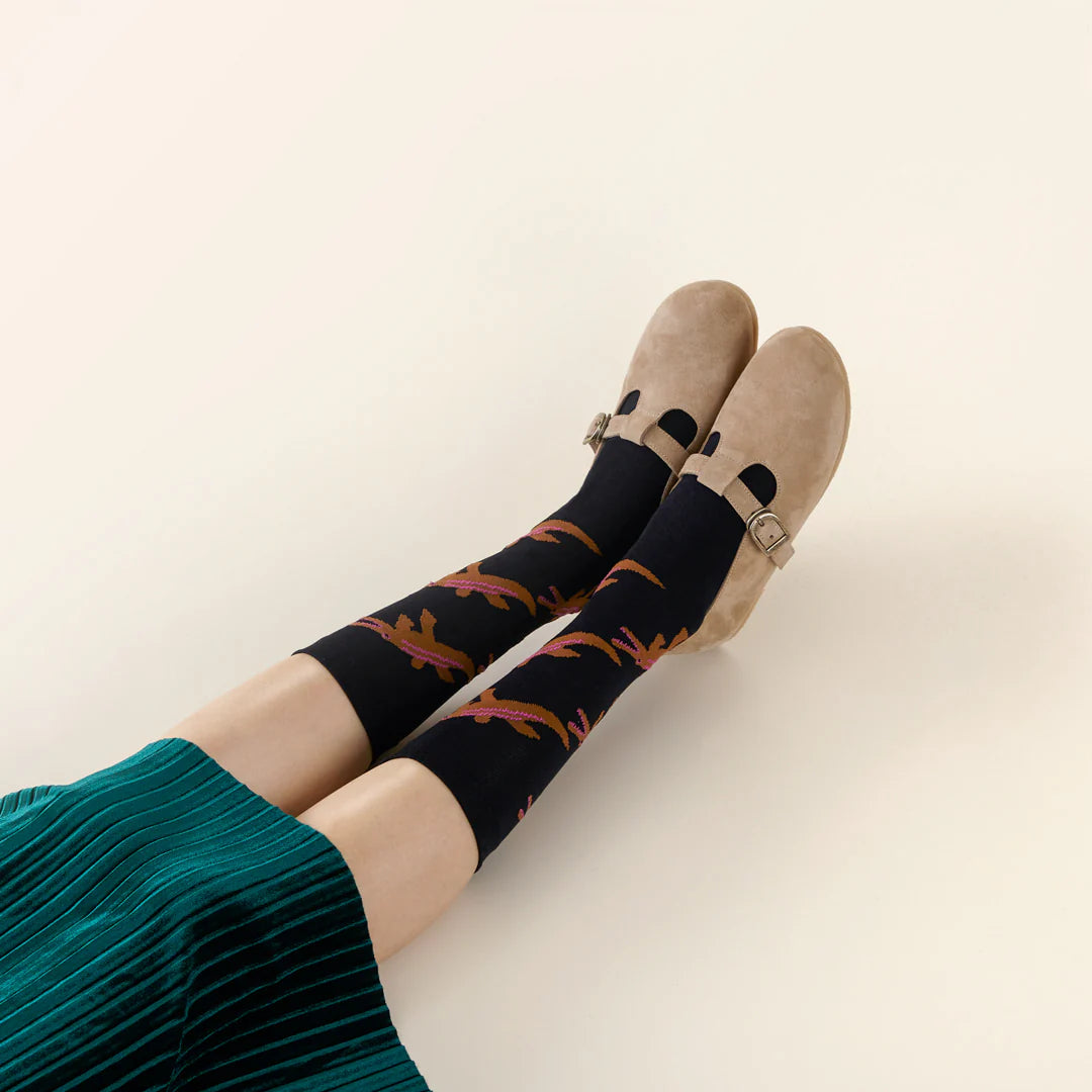 Crocodile Socks - Black
