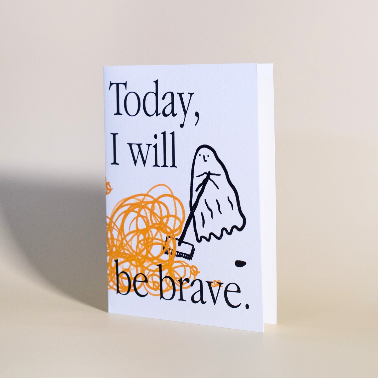 Card "Today, I will be brave."