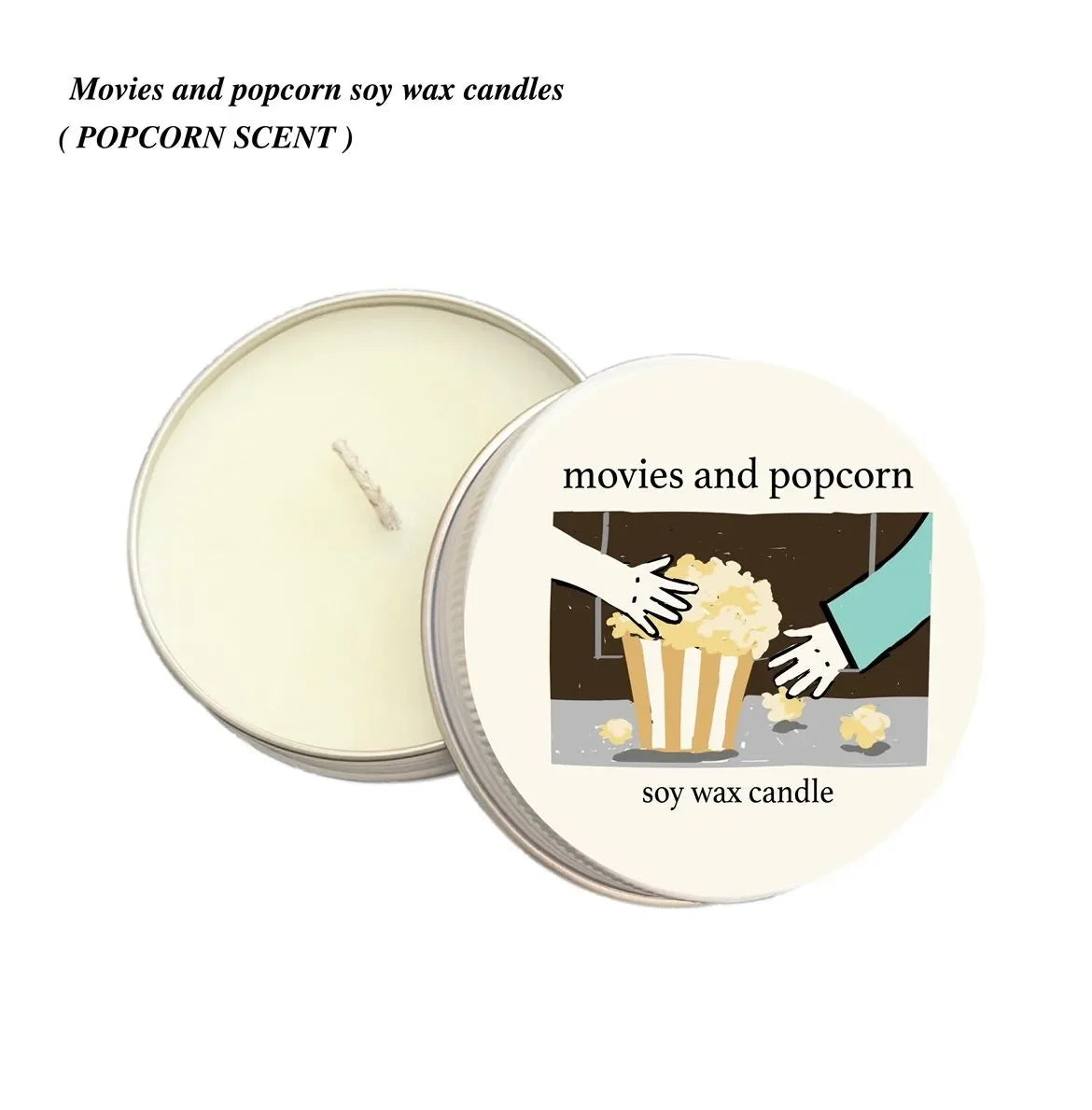 Movies and Popcorn - Soy Candle (60g)