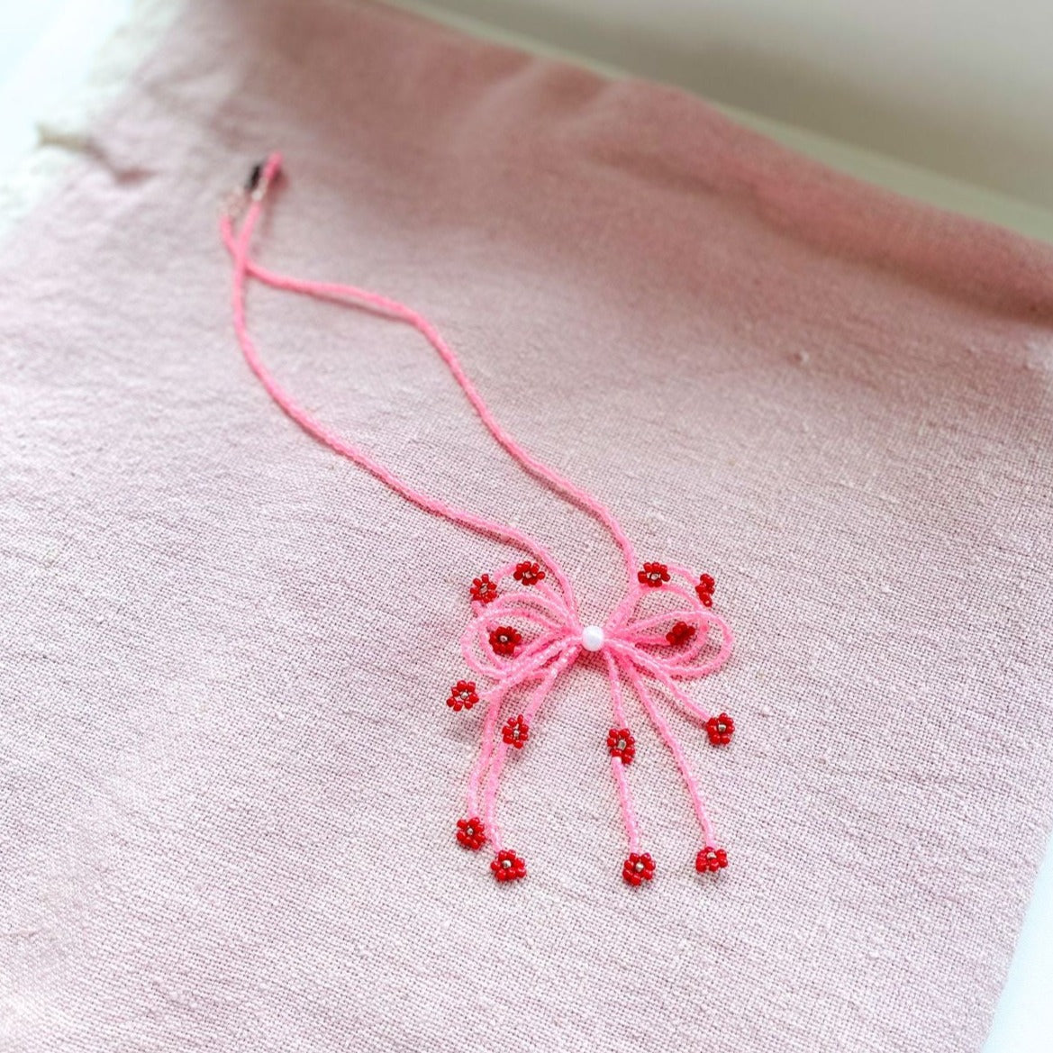 Ribbon Bouquet Necklace