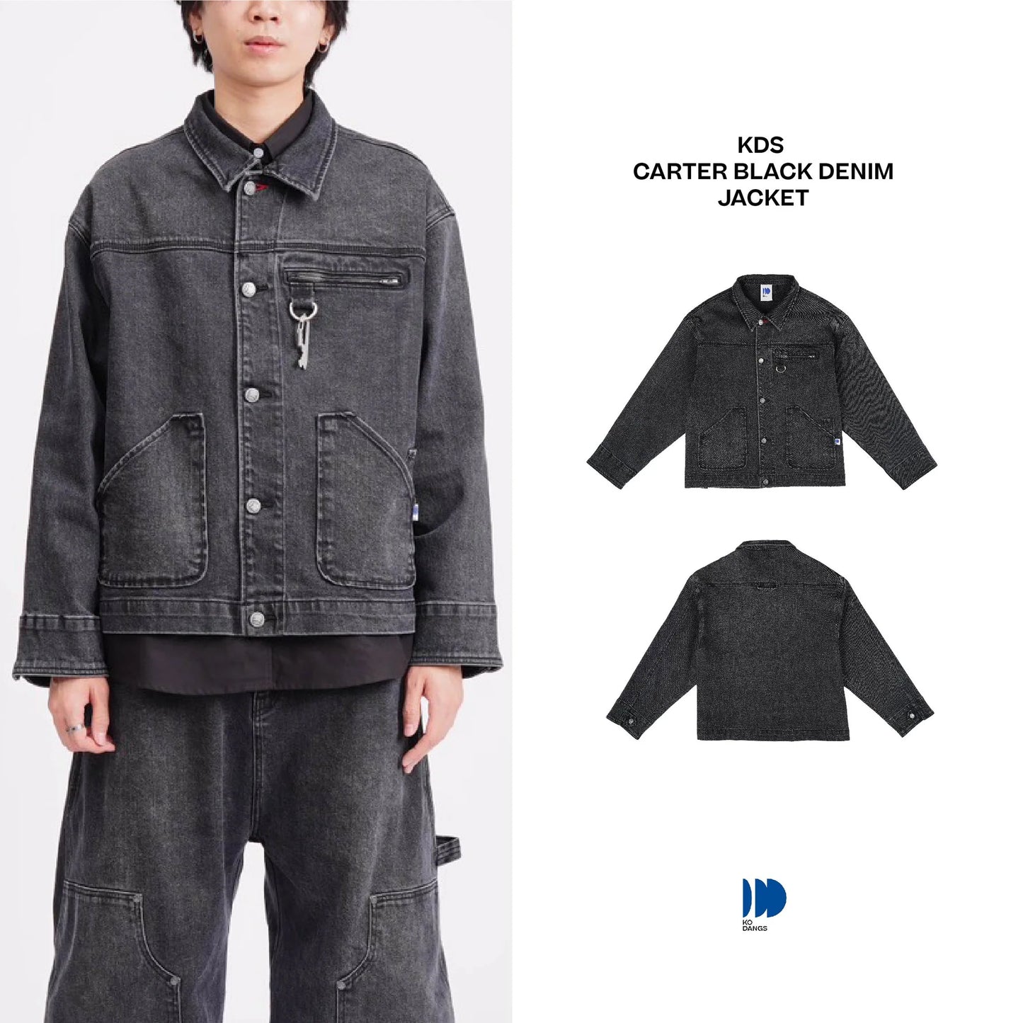 Carter Denim Jacket - Black