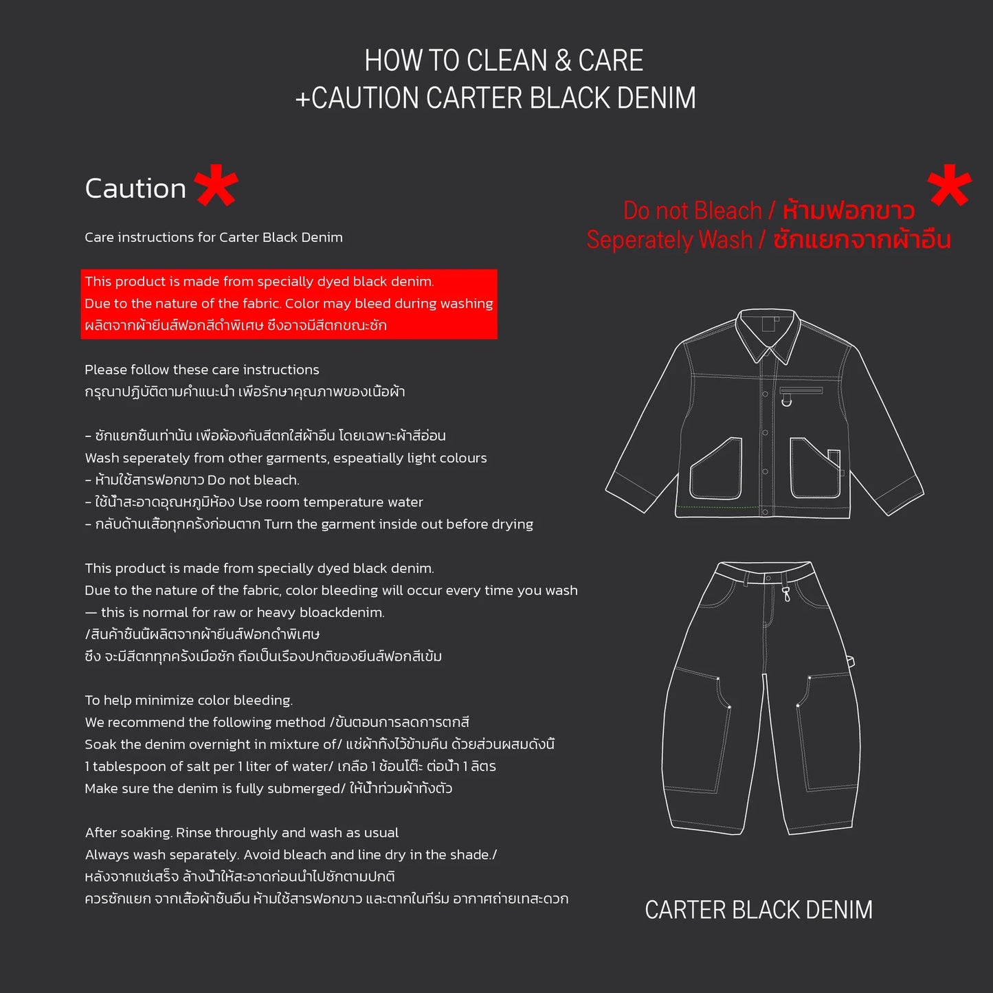 Carter Denim Jacket - Black