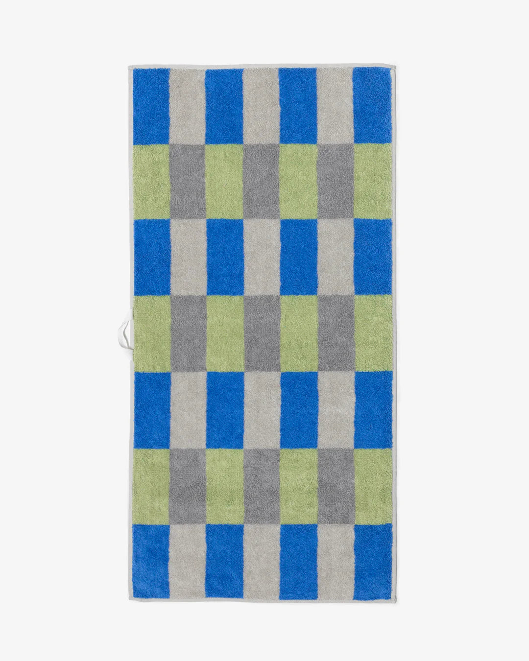 Check Towel - Khaki Blue