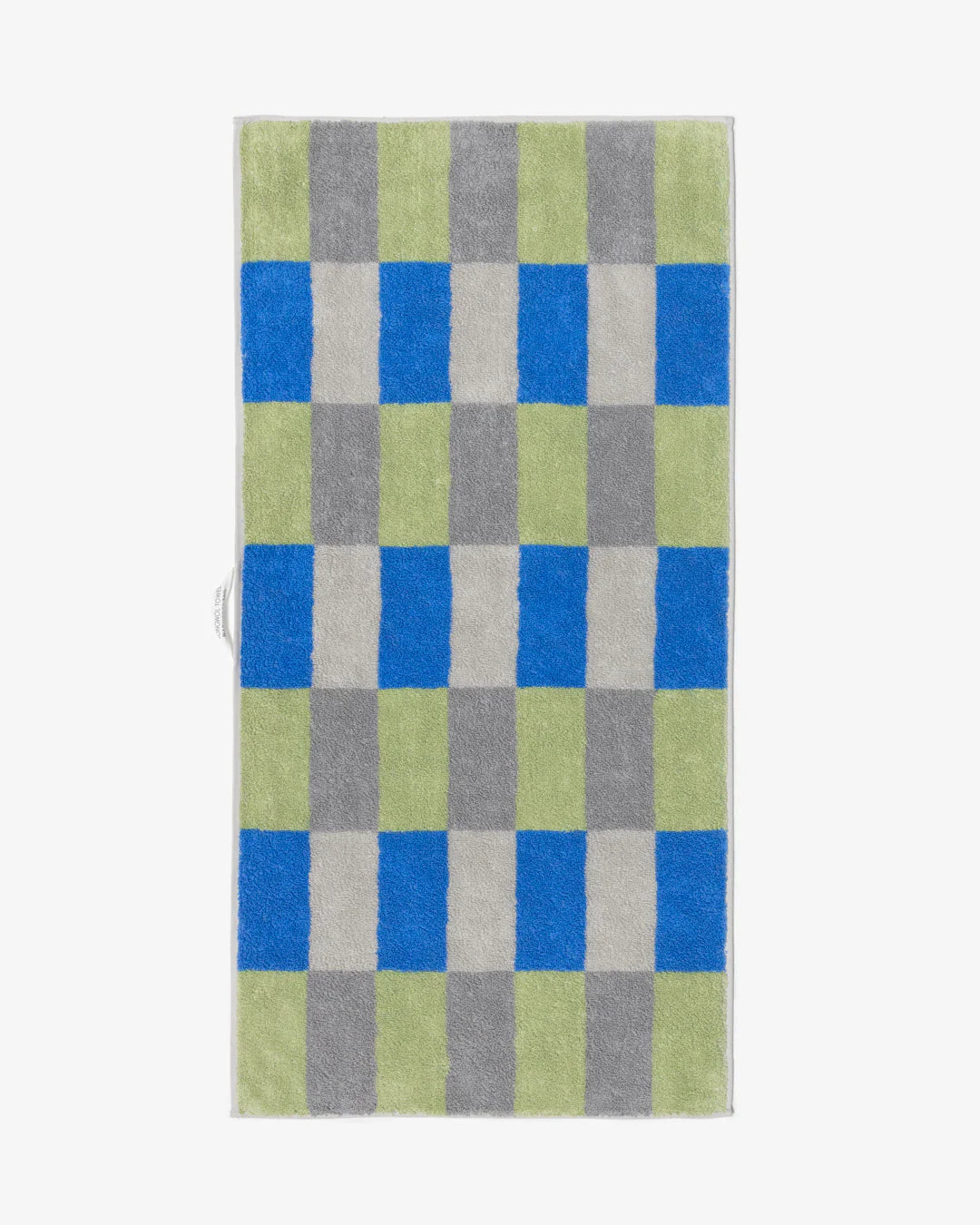 Check Towel - Khaki Blue