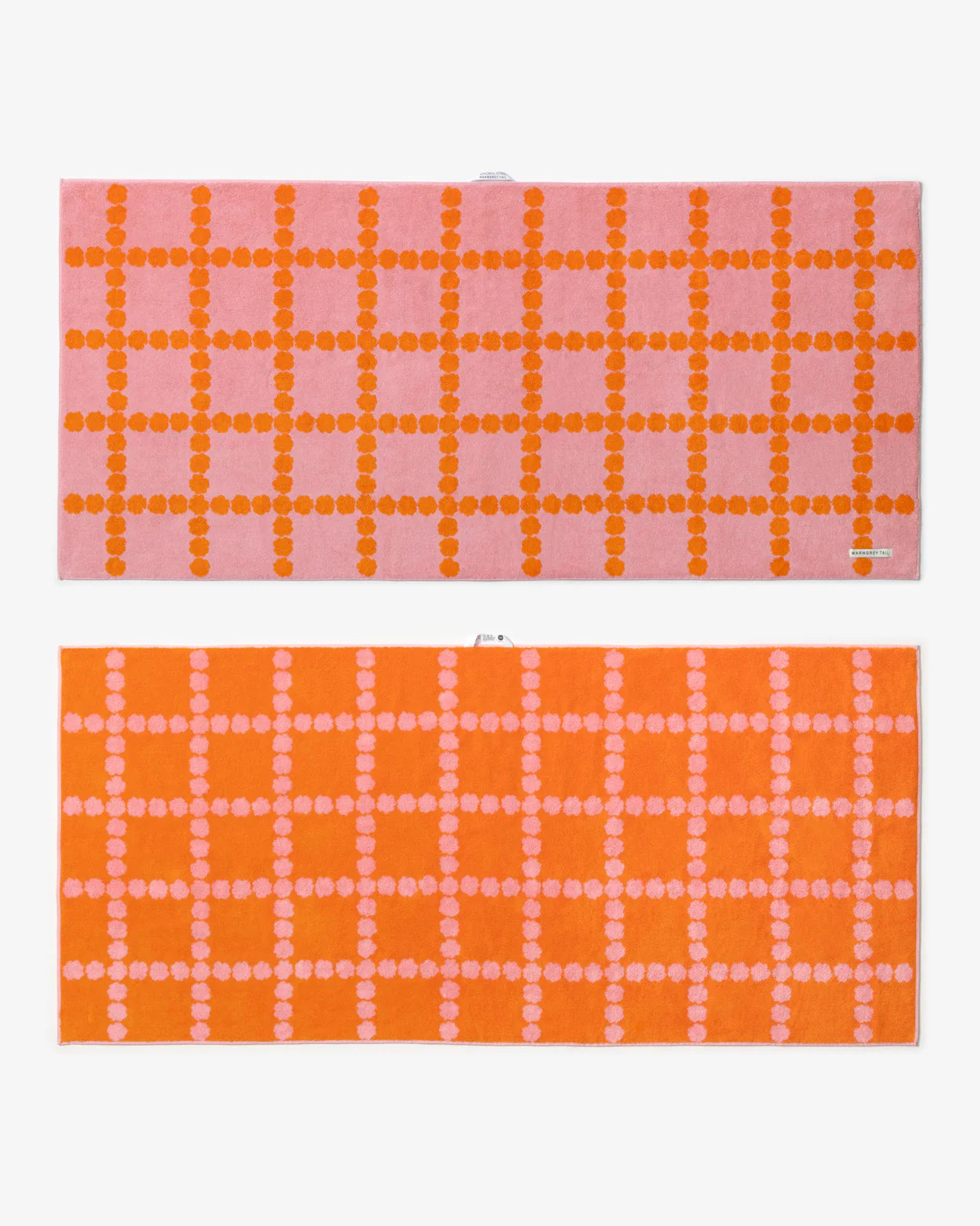 Blossom Check Big Towel - Pink