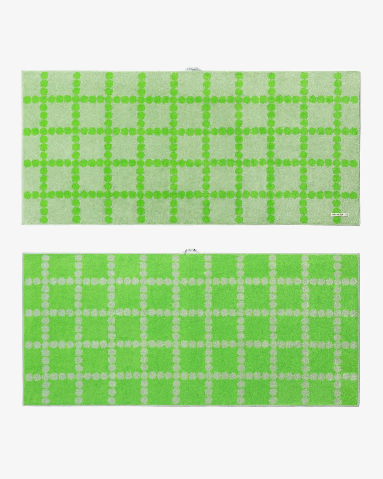 Blossom Check Big Towel - Green