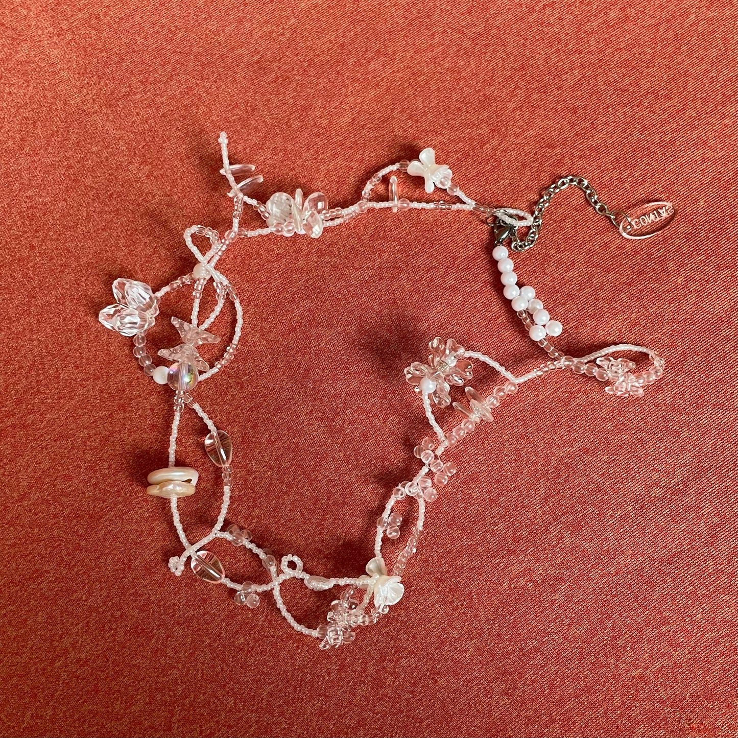 White & Twisted Necklace