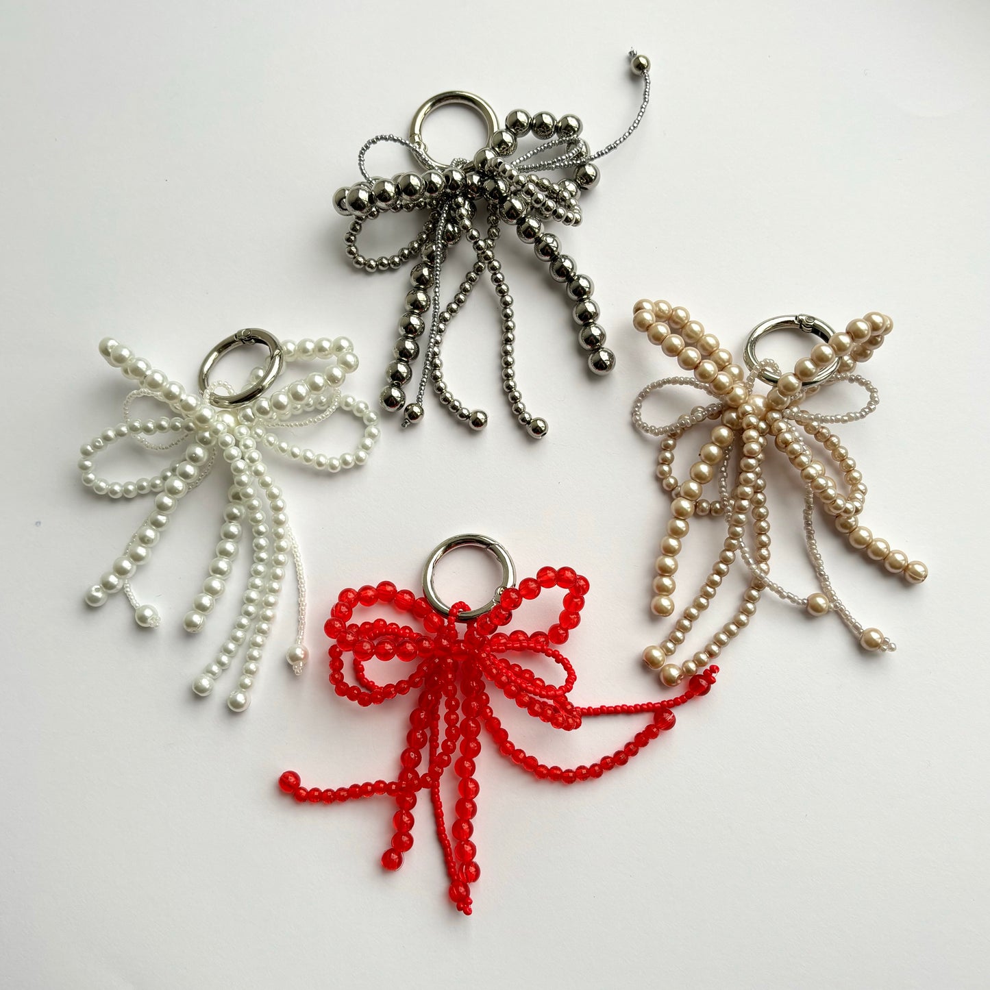 Triple Ribbon Bag Charm