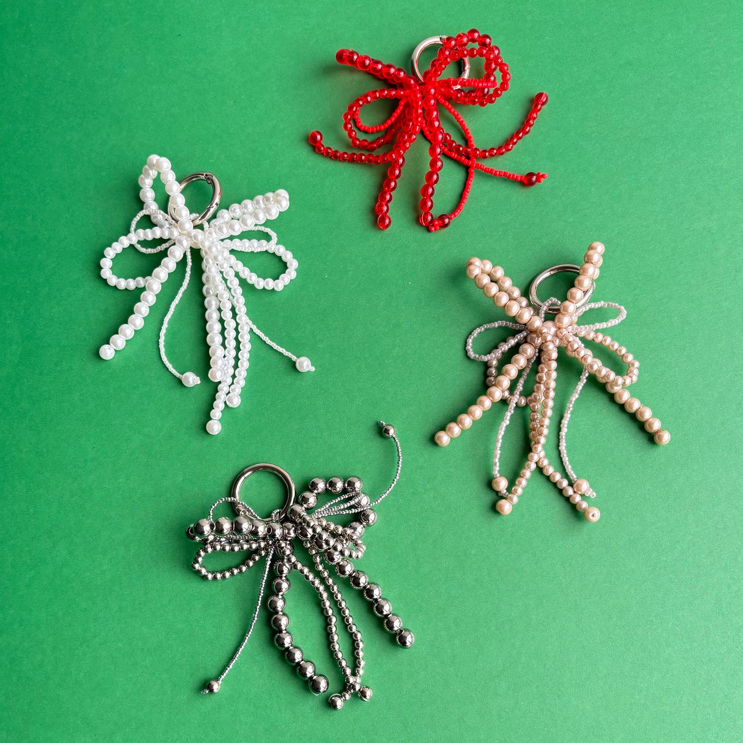 Triple Ribbon Bag Charm
