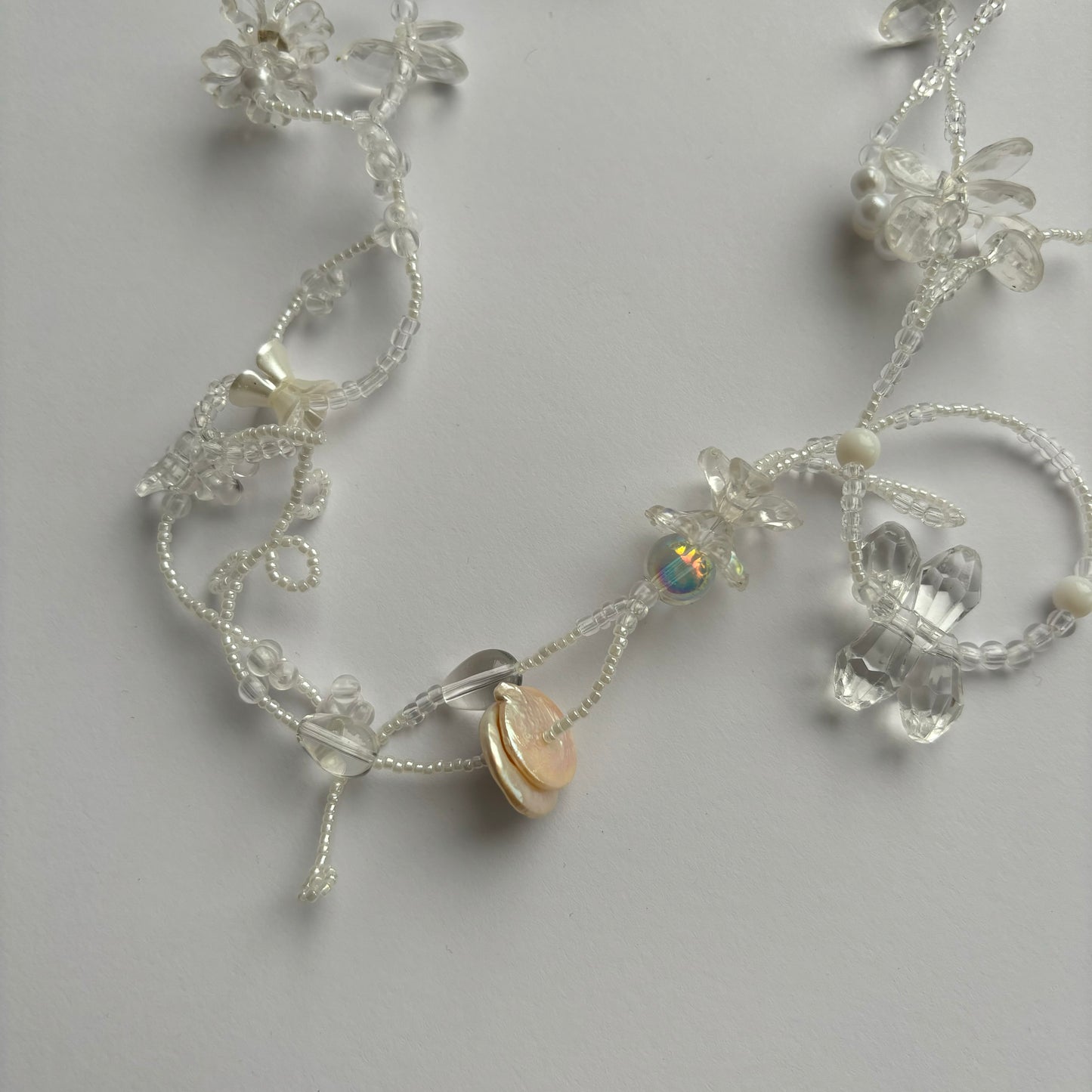 White & Twisted Necklace