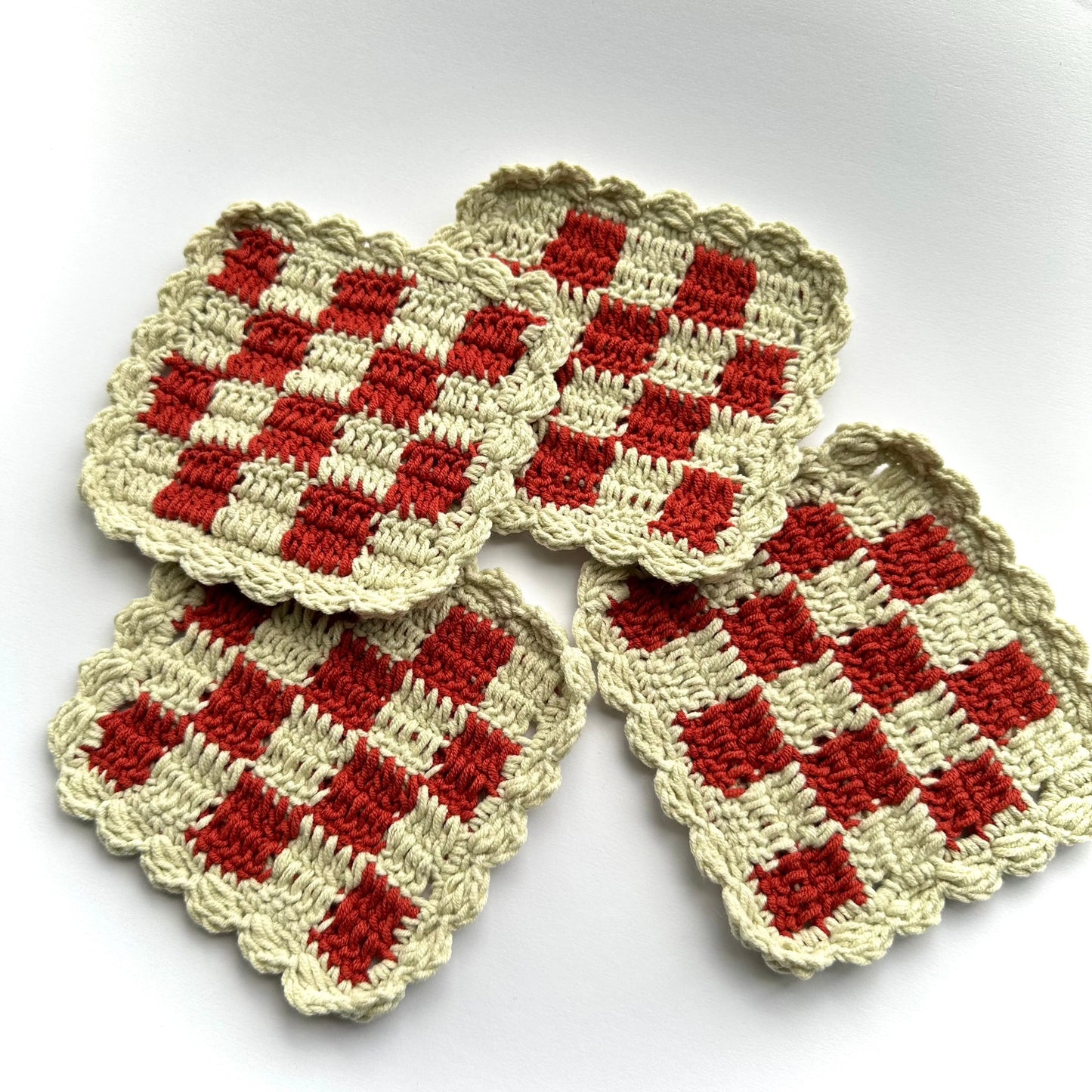 Checkered Coaster Set