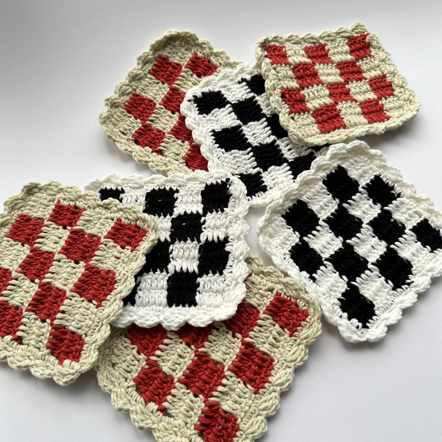Checkered Coaster Set