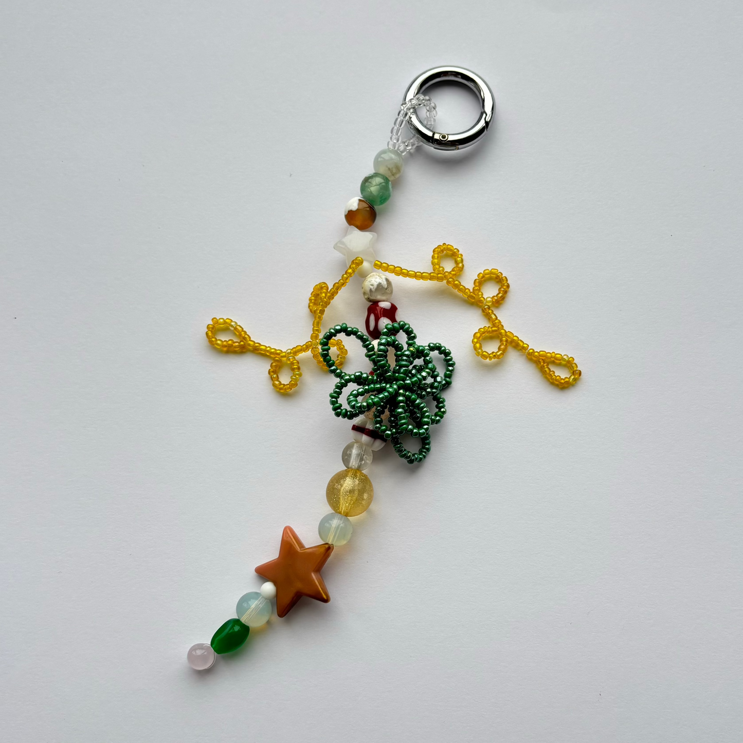 Glass Beads Bag Charm