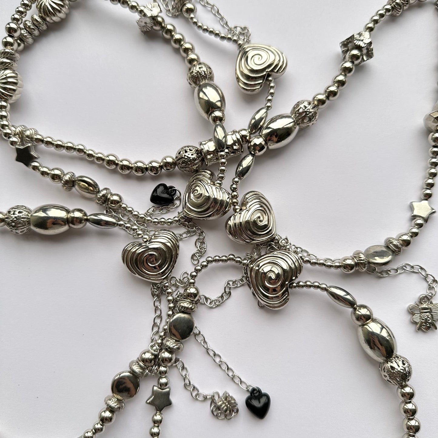 Silver Beaded Necklace