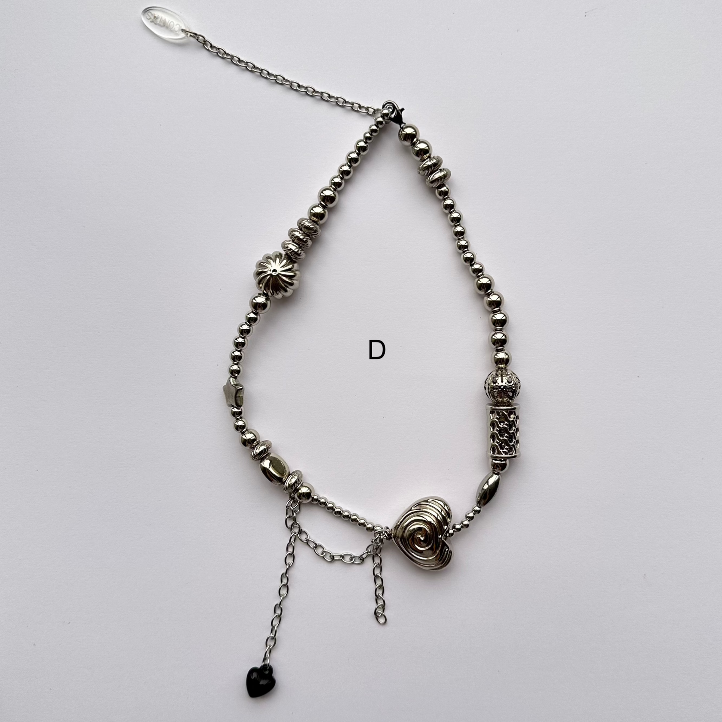 Silver Beaded Necklace