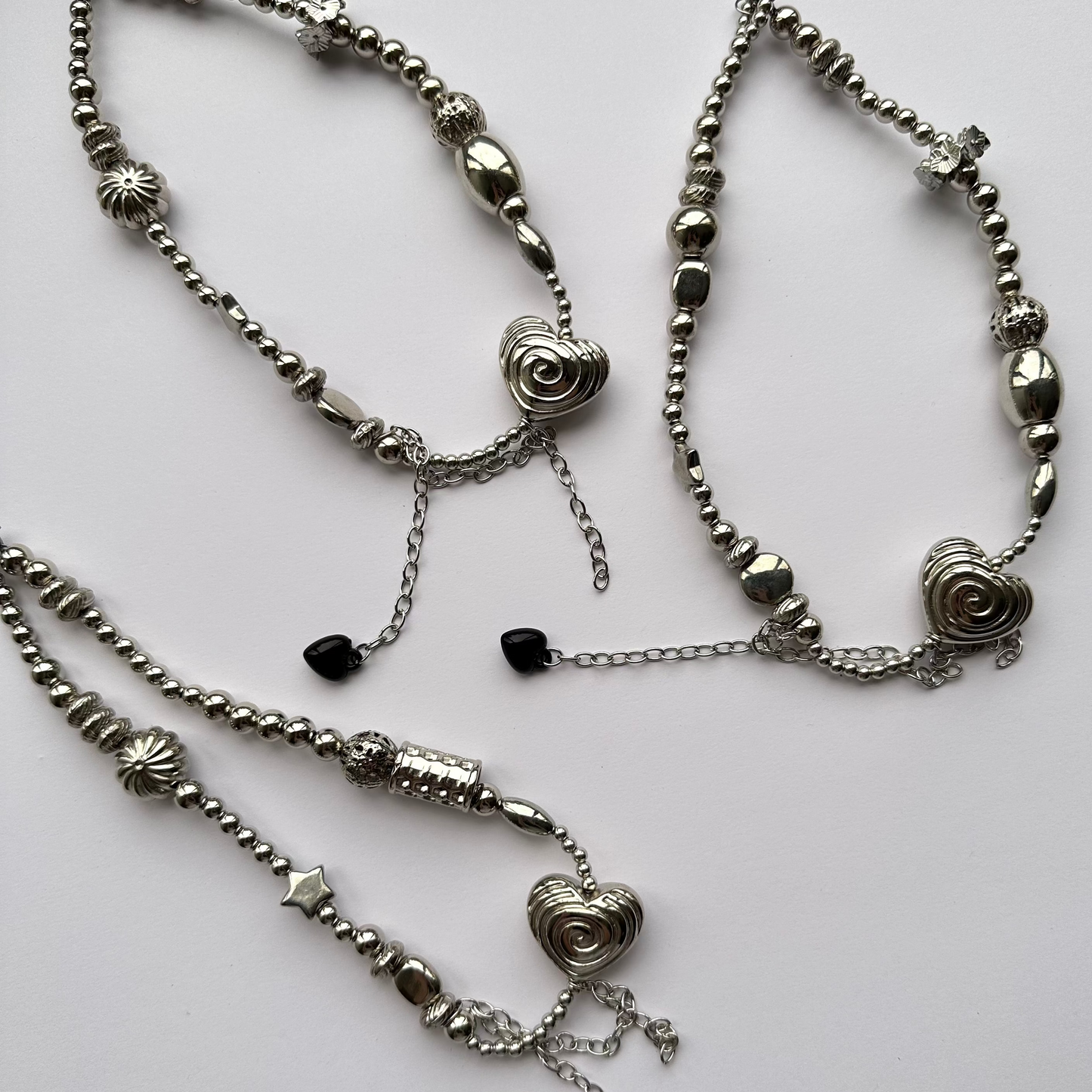 Silver Beaded Necklace