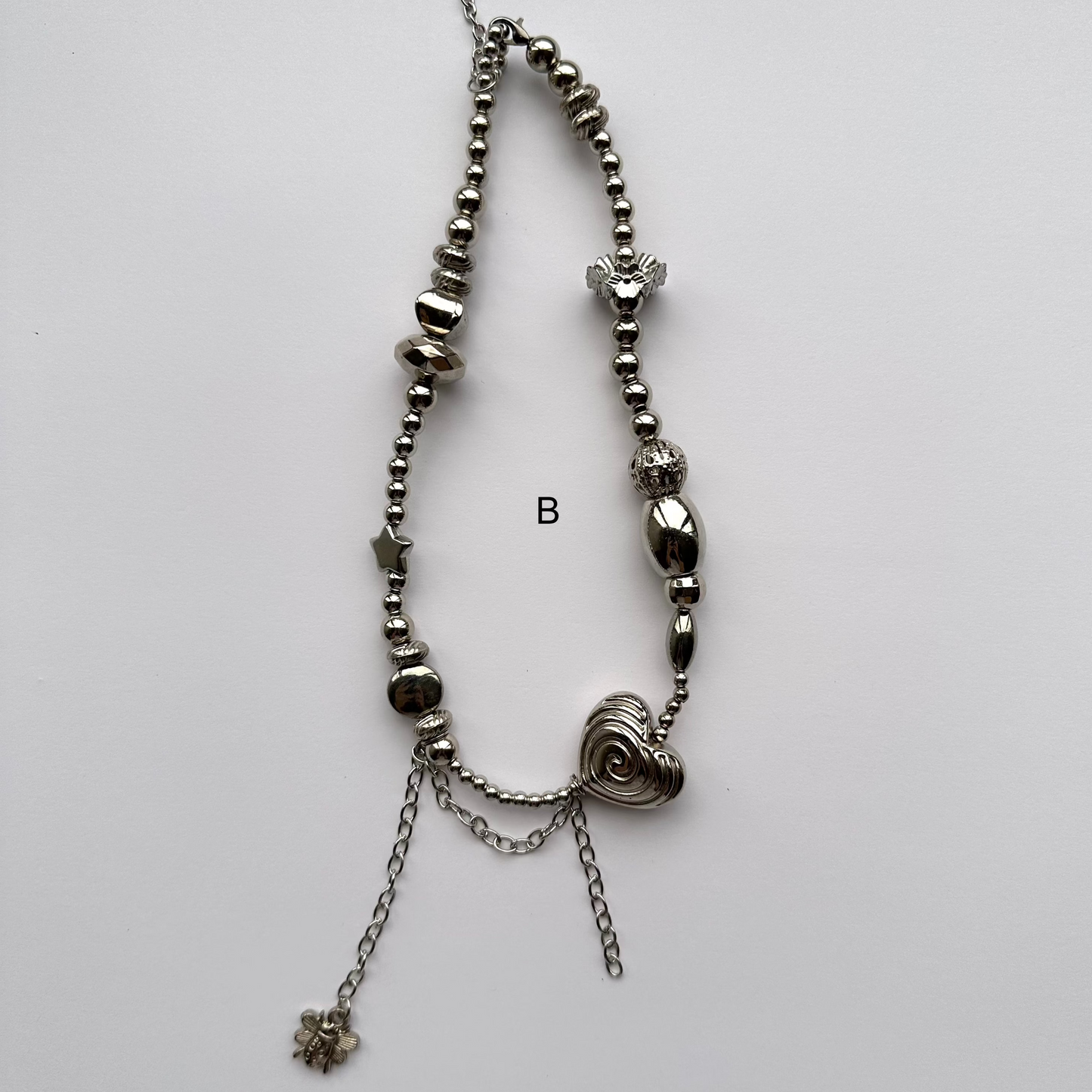 Silver Beaded Necklace