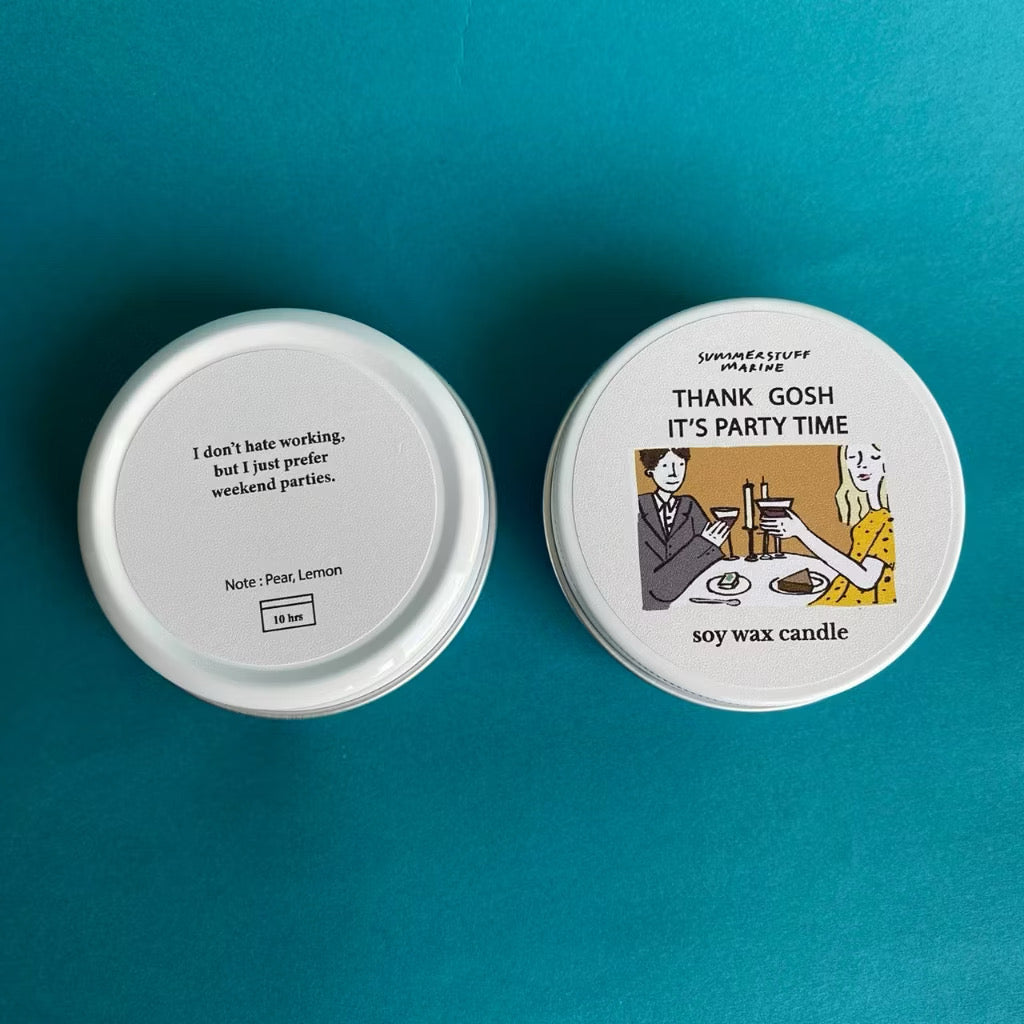 Thank Gosh It's Party Time - Soy Candle (60g)