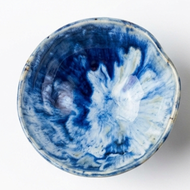 Lotus Leaf Sauce Bowl (Blue)