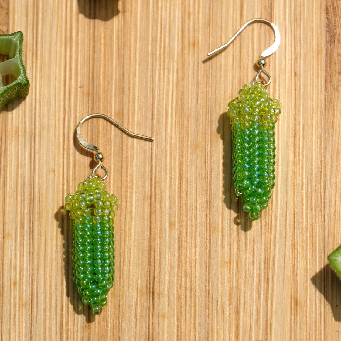 Okra Gem Earrings