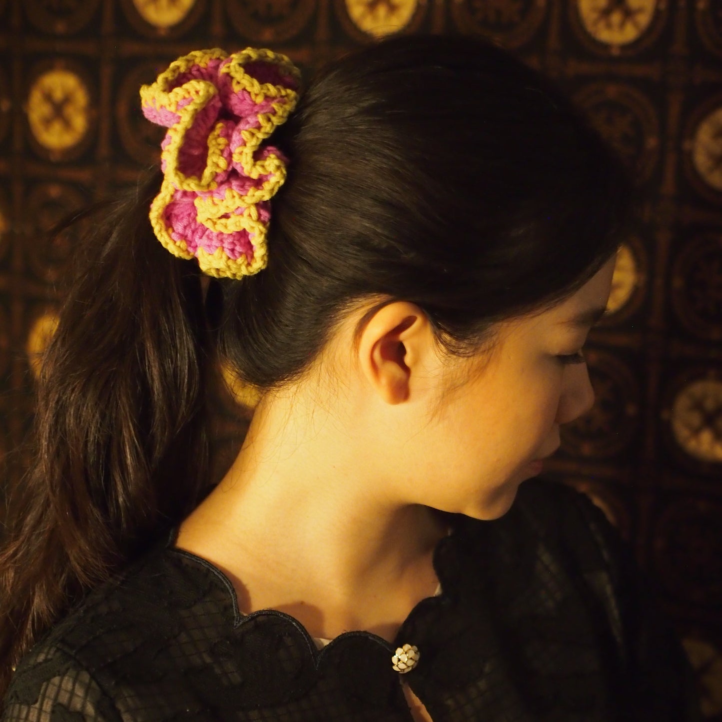 Flower Scrunchie