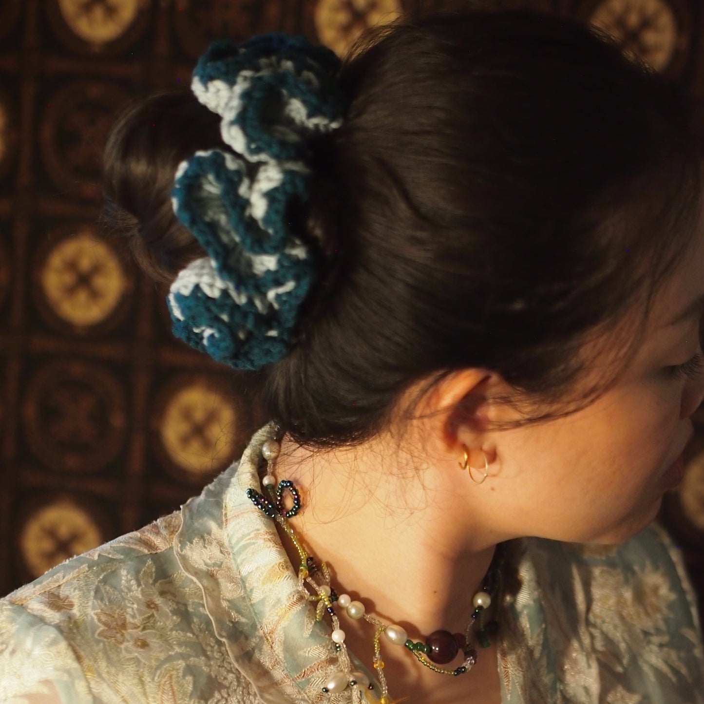 Flower Scrunchie