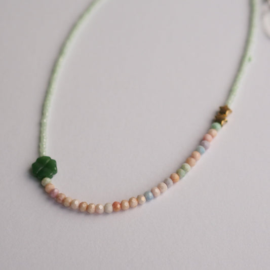 Clover Beaded Necklace