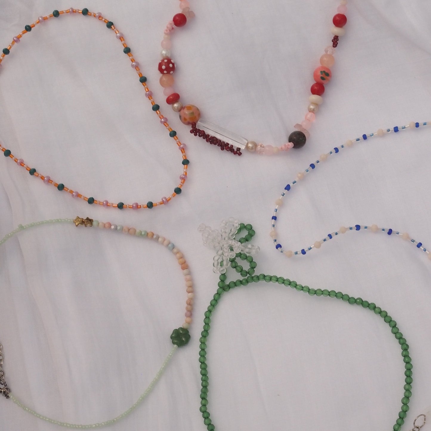 Clover Beaded Necklace