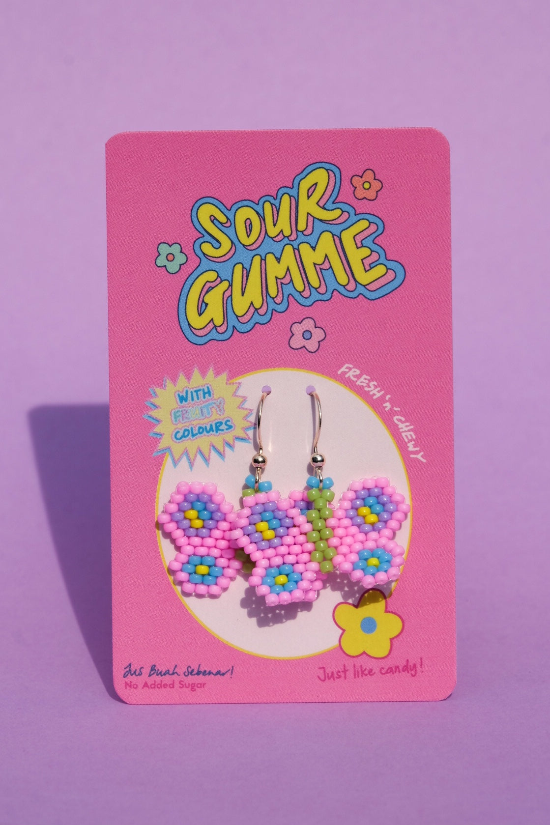 Butterfly Earrings - Pink