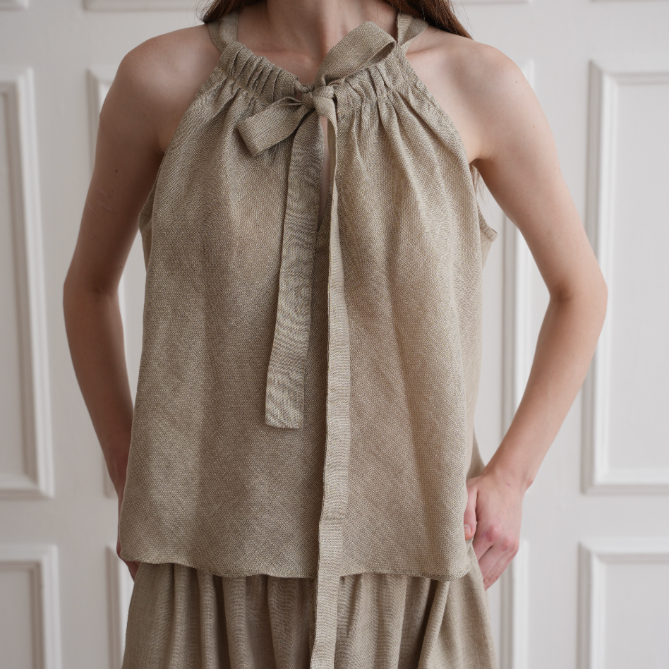 Lucy Tank Top - Beige