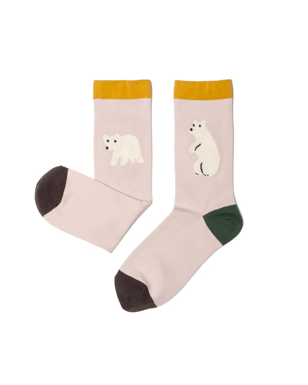 Rolling Bear Socks - Pink