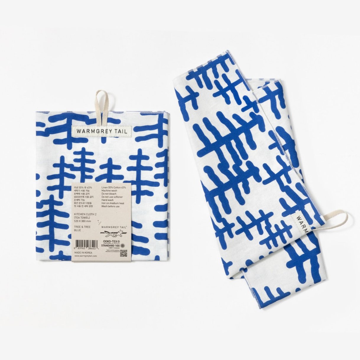 Tree Kitchen Cloth 2 - Blue
