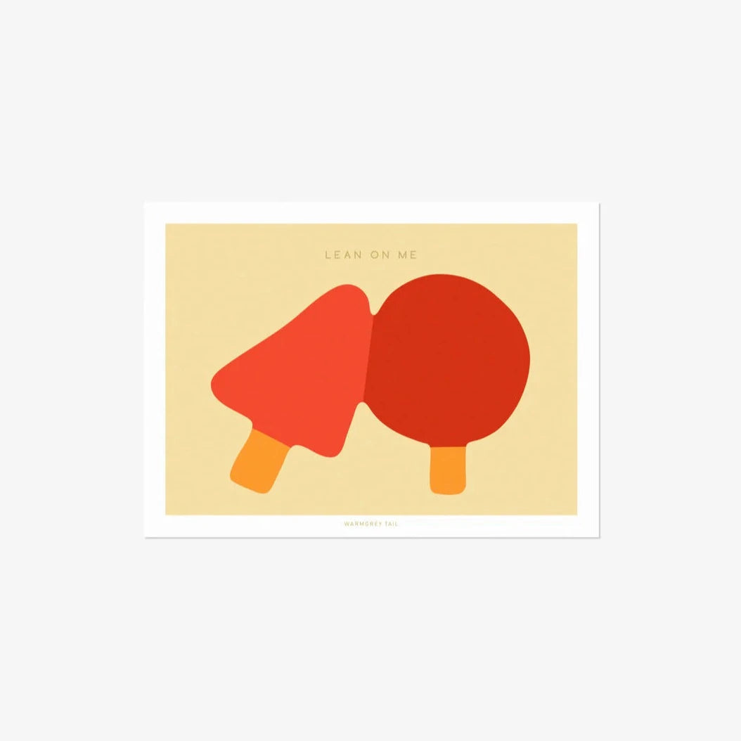 Lean On Me Postcard