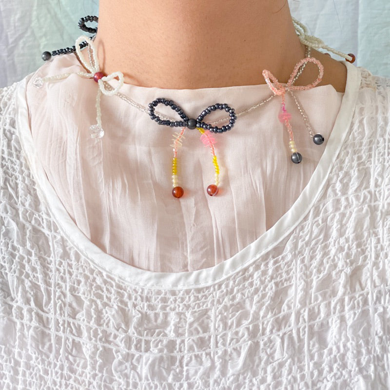 Bow Bow Bow Necklace