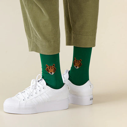 Meet Tiger Socks - Green