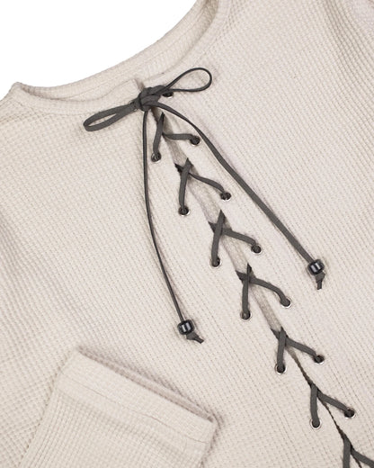 Elias Lace Up Top