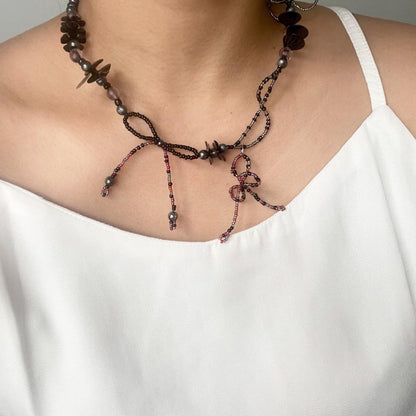 Twisty Black Necklace