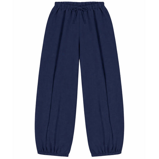 Leon Linen Trousers - Midnight
