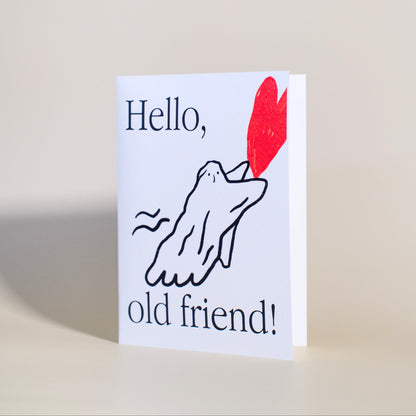 Card "Hello, old friend!"