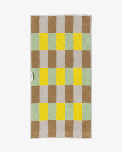 Check Towel - Sand Yellow