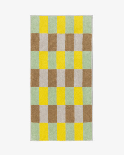 Check Towel - Sand Yellow