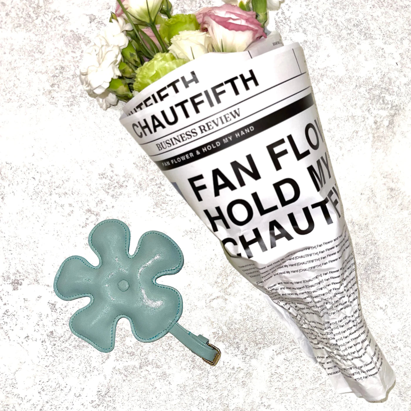 Bag Charm - Fan Flower - Small