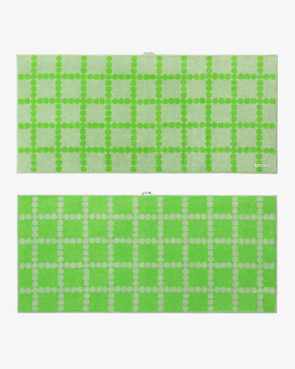 Blossom Check Big Towel - Green