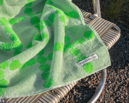 Blossom Check Big Towel - Green