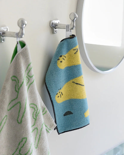 Seals Hand Towel - Blue