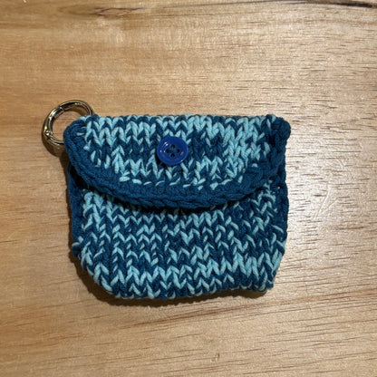 Zig Zag Button Coin Purse