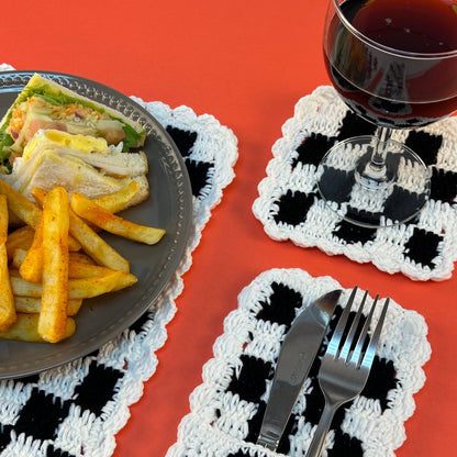 Checkered Dining Set