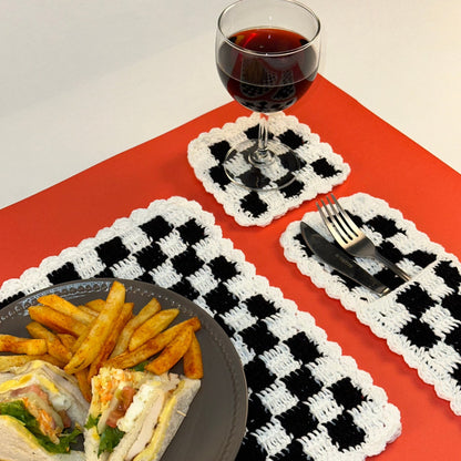 Checkered Dining Set